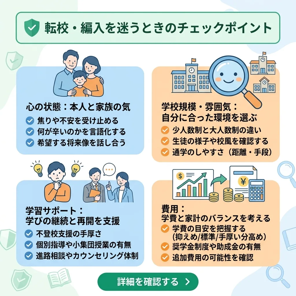 転校・編入の迷いを整理する：焦らず一歩を踏み出すためのチェックリスト