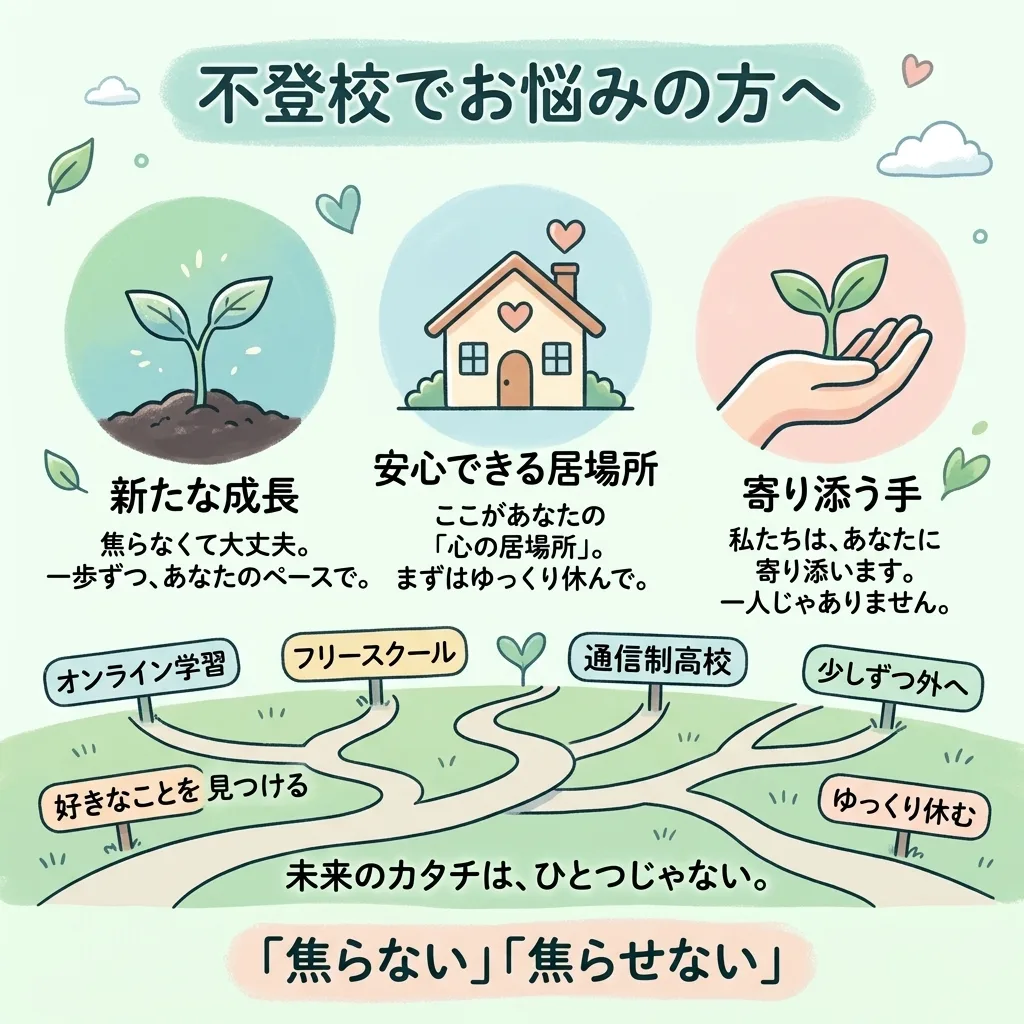 不登校でお悩みの方へ：安心できる居場所を見つけるために