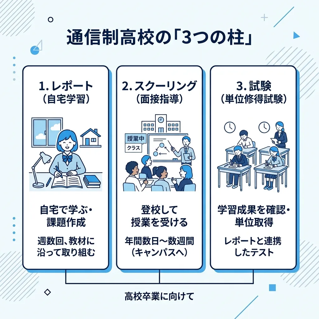通信制高校の学び方の基本