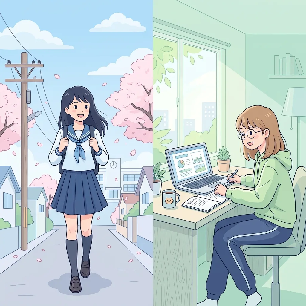 全日制と通信制の学び方の違い